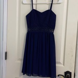 Dark blue party dress